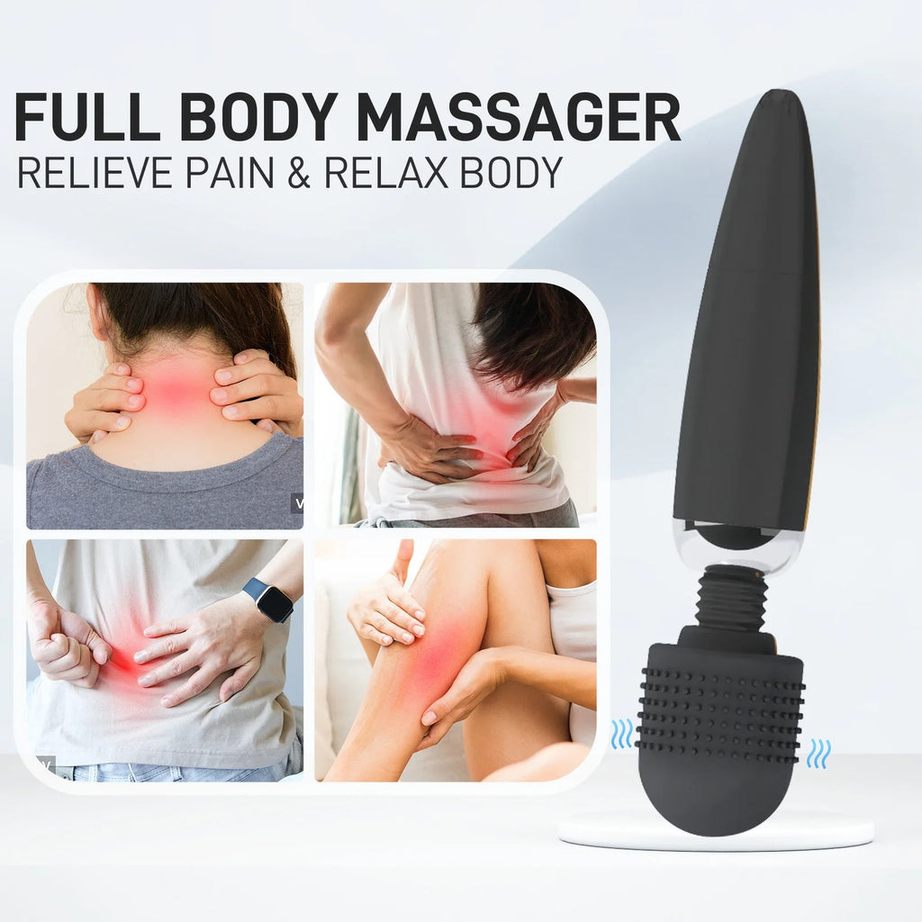 Portable Electric Massager Stick Suitable for Neck, Foot, Head and Back Health Massage Gun