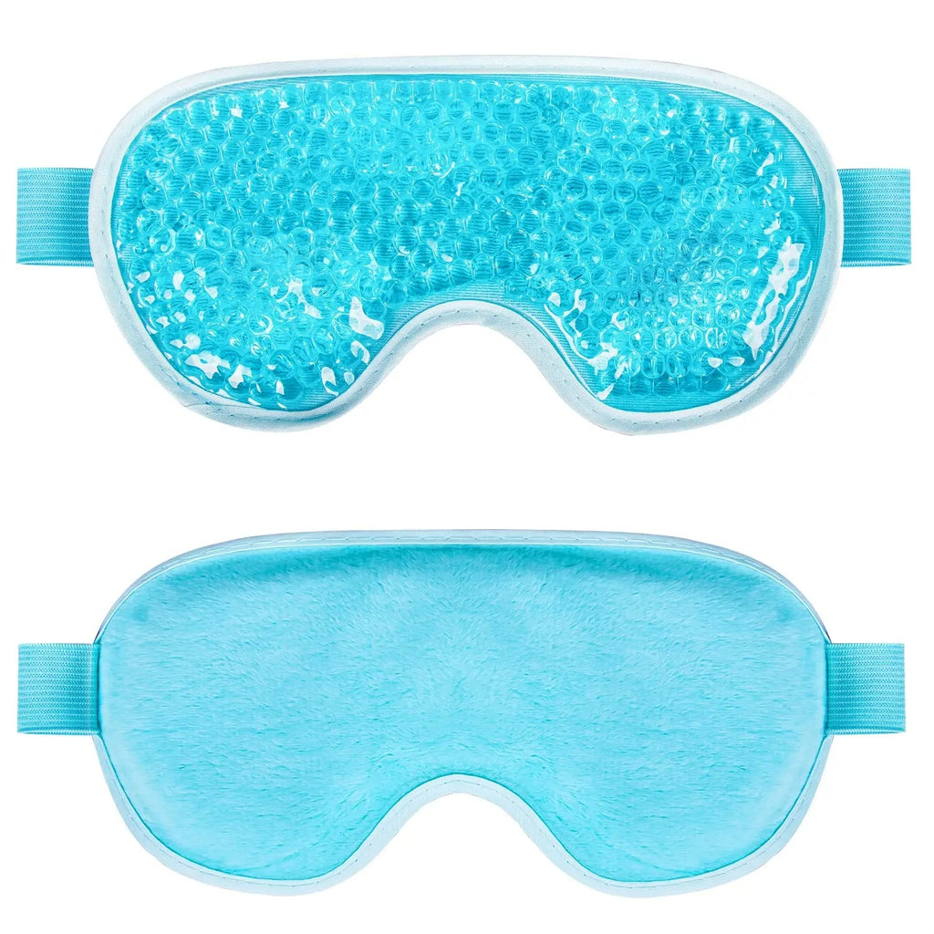 Reusable Gel Cooling Eye Mask for Puffy Eyes, Migraine Relief, and Eye Fatigue