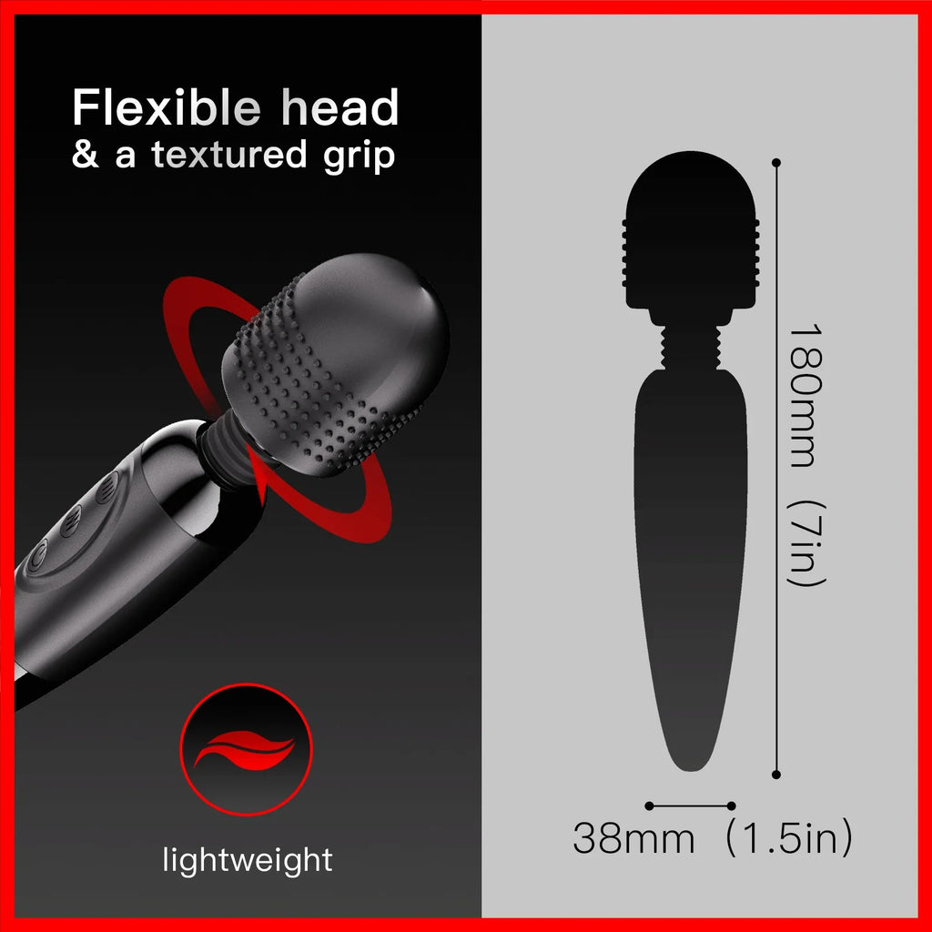 Portable Electric Massager Stick Suitable for Neck, Foot, Head and Back Health Massage Gun