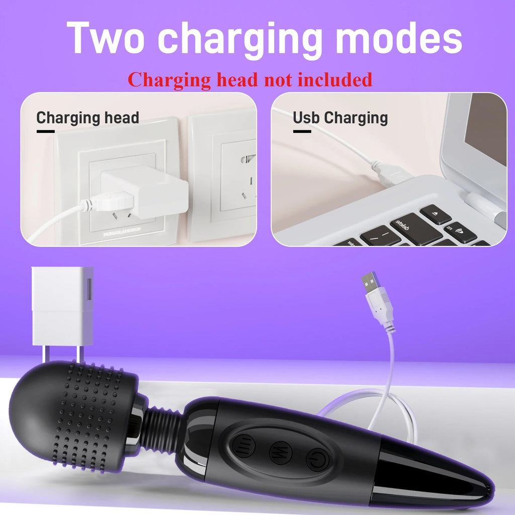 Portable Electric Massager Stick Suitable for Neck, Foot, Head and Back Health Massage Gun