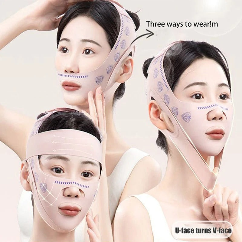 V Line Face Lift Bandage, Adjustable Lifting Belt Facial Mask Tool for Women