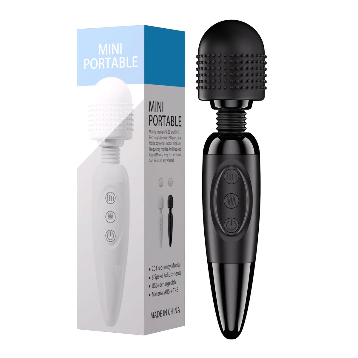 Portable Electric Massager Stick Suitable for Neck, Foot, Head and Back Health Massage Gun