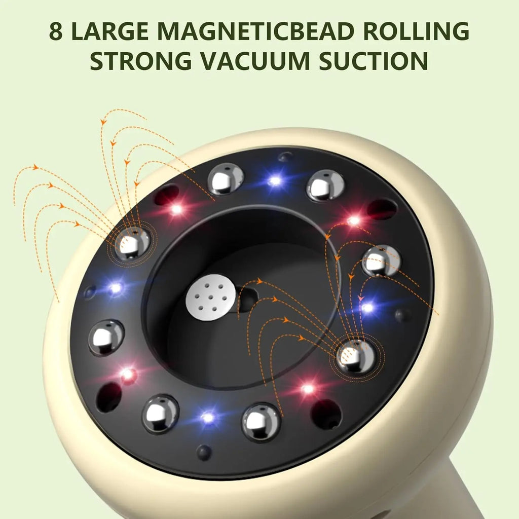 2 in 1 Handheld Gua Sha & Cupping Massager - Nine Modes Electric Vacuum Suction for Muscle Recovery, Body Sculpting Massage