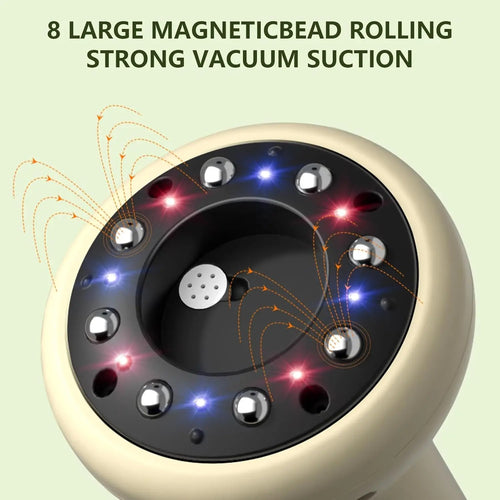 2 in 1 Handheld Gua Sha & Cupping Massager - Nine Modes Electric Vacuum Suction for Muscle Recovery, Body Sculpting Massage