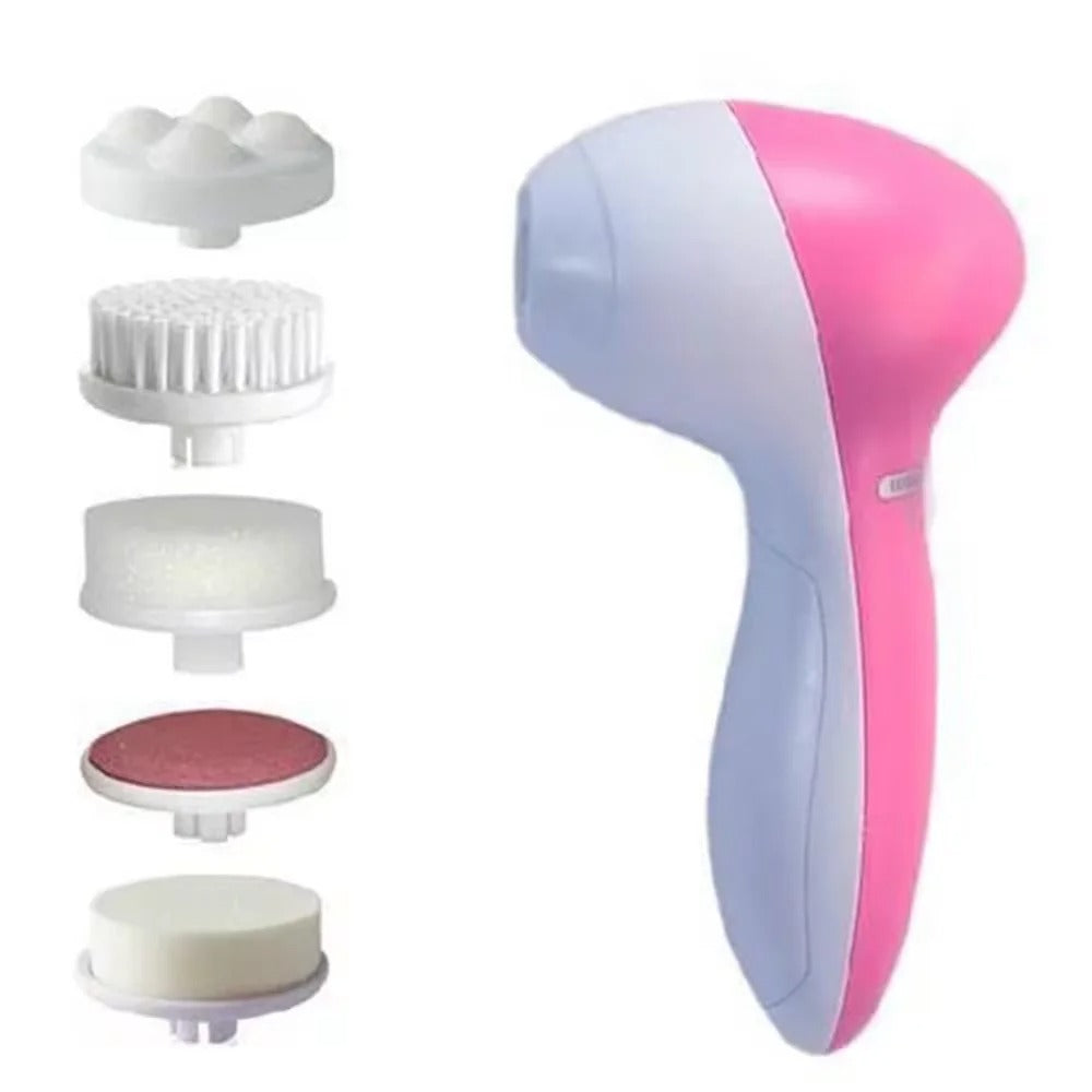 Electric 5 IN 1 Electric Facial Cleaner Brush Wash Machine Spa Skin Care Massage